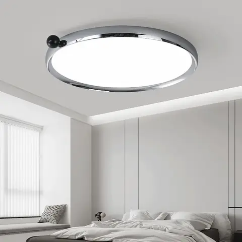 실버 간단한 호두 LED 천장 조명 흰색 침실 현대 조명 거실 발코니 실내 램프 홈 인테리어 장식 램프