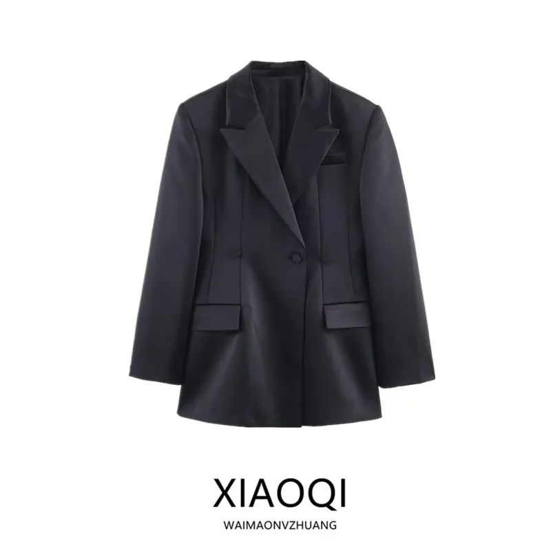 

Зима 2025 г., женский модный длинный костюм-свек Jaet Quali, универсальное новое поступление, новое поступление, пальто Sli