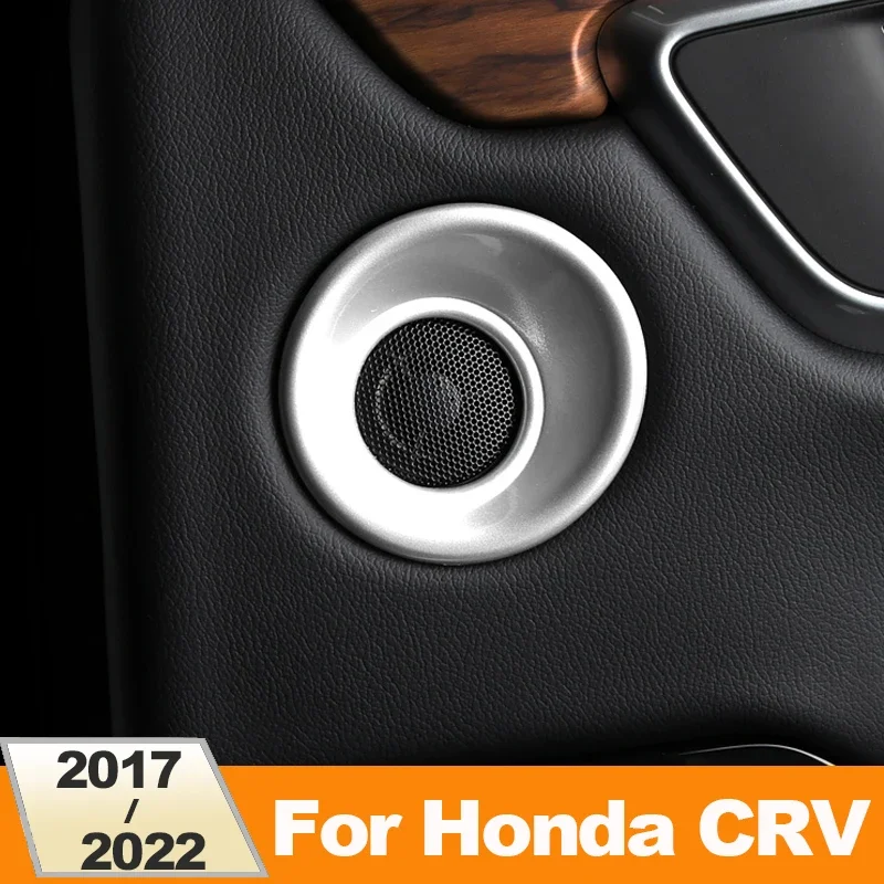 

For Honda crv CR-V 2017-2021 2022 ABS front rear door A-pillar tweeter speaker frame decoration modified audio frame cover cover