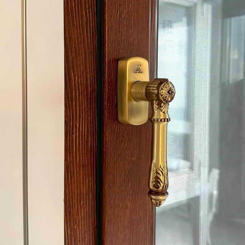 

Broken Bridge Aluminum Alloy Doors And Windows Pure Copper Handle Dutch Handle Square Shaft Handle Square Steel Handle Antique