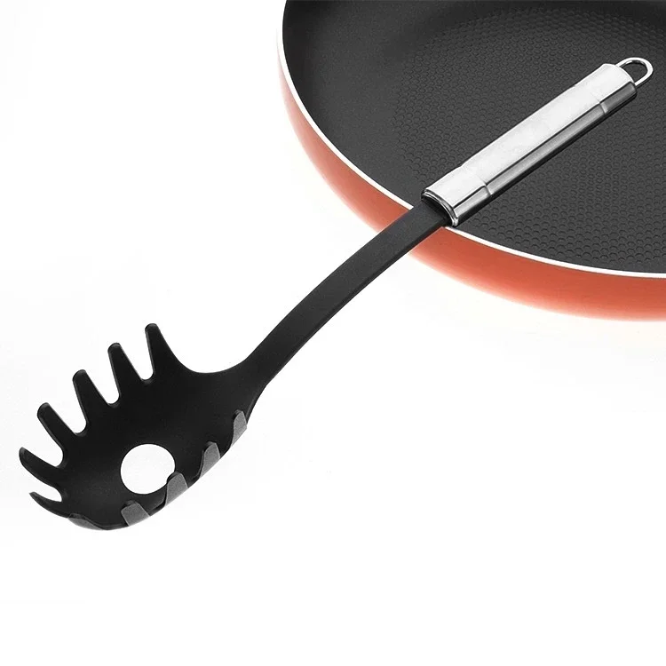 

Nylon Spatula Spoon Utensils Cookware Stainless Steel Handle Non-stick Kitchenware Sets