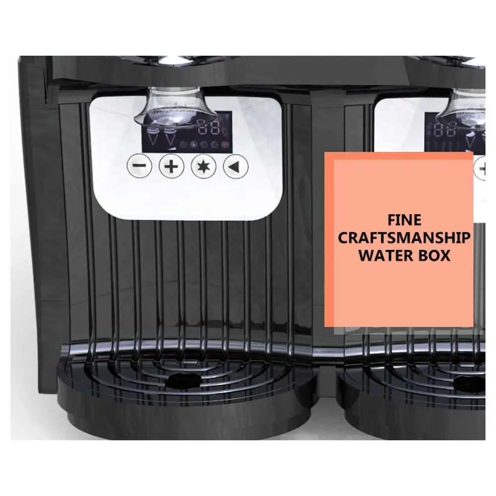 Mesin Slush Mesin Pencair Es Mesin Minuman Beku Pembuat Jus Otomatis Mesin Minuman Dingin Silinder Ganda