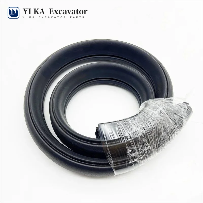 Front windshield middle glass rubber For Doosan Daewoo DH80go DH150 DH225-9 DH258 DH300-7  strip sealing strip