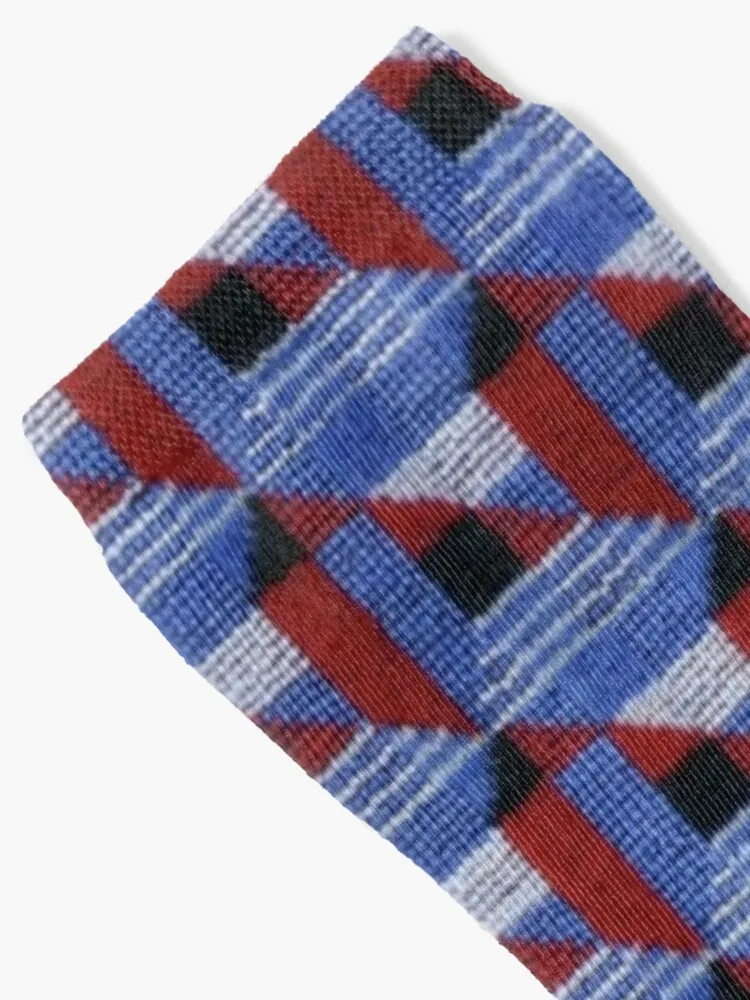 Piccadilly Line Regular -London Transport moquette seat patternSocks Men'S Soccer Sock