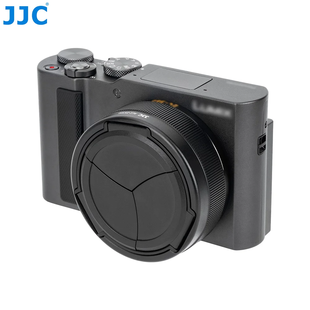 JJC Objektivdeckel für Panasonic Lumix ZS300 TZ300 Auto-Objektivabdeckung Aluminiumlegierung Objektivschutz Kompaktkamera-Zubehör – Detail 8