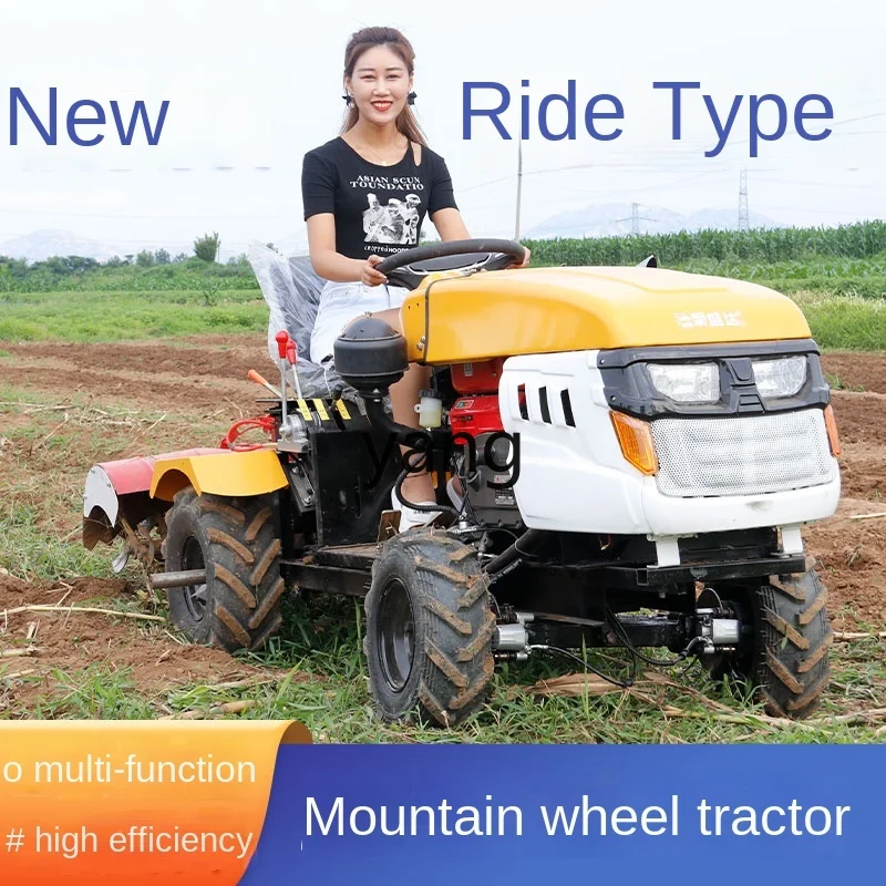 CX Hand-Held Agricultural Four-Wheel Drive Rotary Tillage Cultivation Machine Household Furrow Farming