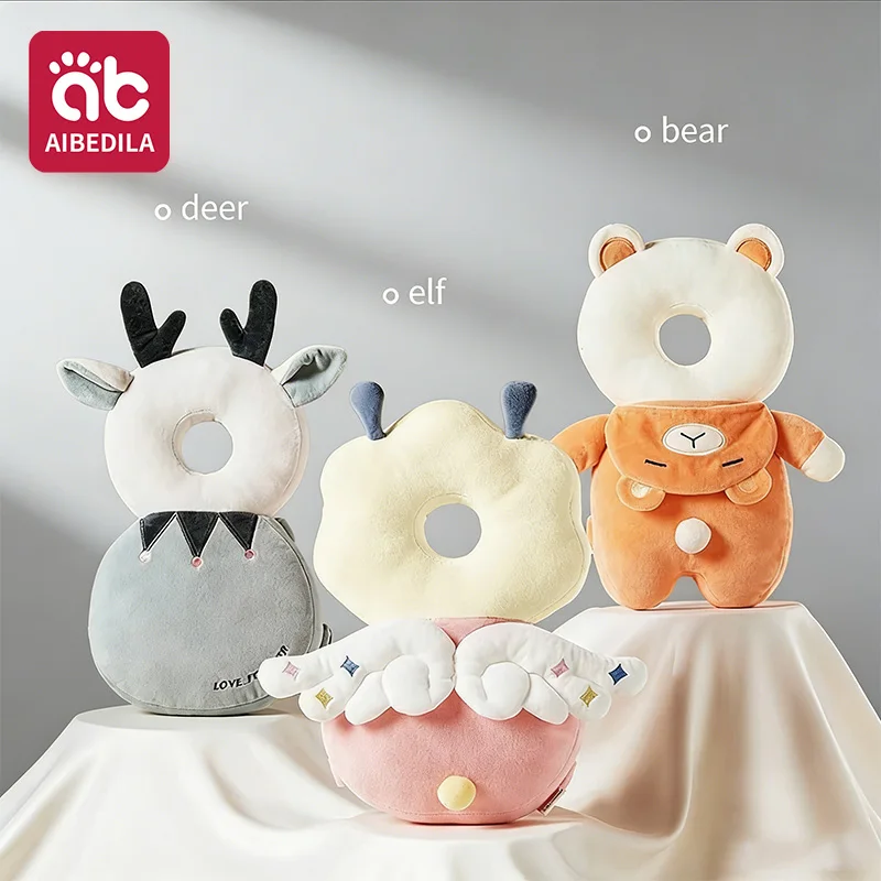

AIBEDILA 1-3T Защитная подушка для головы малыша, мультяшная, от падений, защитный валик, защитный головной убор, подушка из полипропиленового хлопка