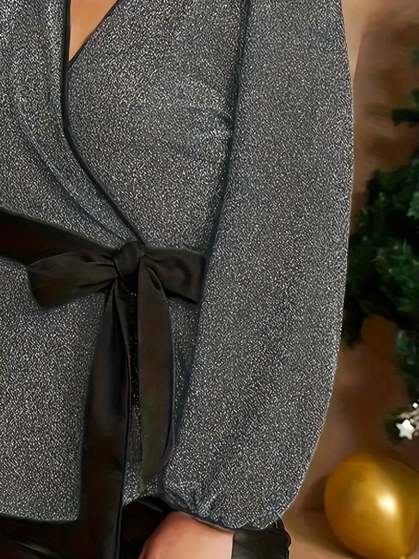 قميص نسائي منسوج بمقاس كبير #4