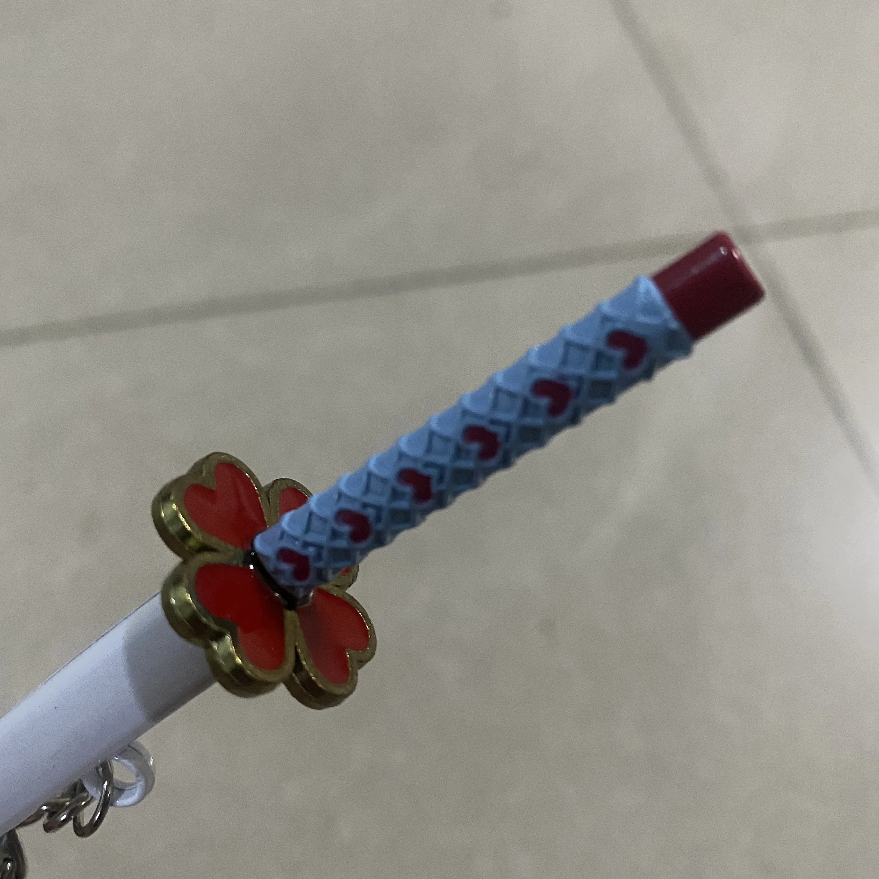 1/6 Mini Unisex Love Pillar Mitsuri 17cm/6.7in Cosplay Sword Model Key Chain Ring Gift