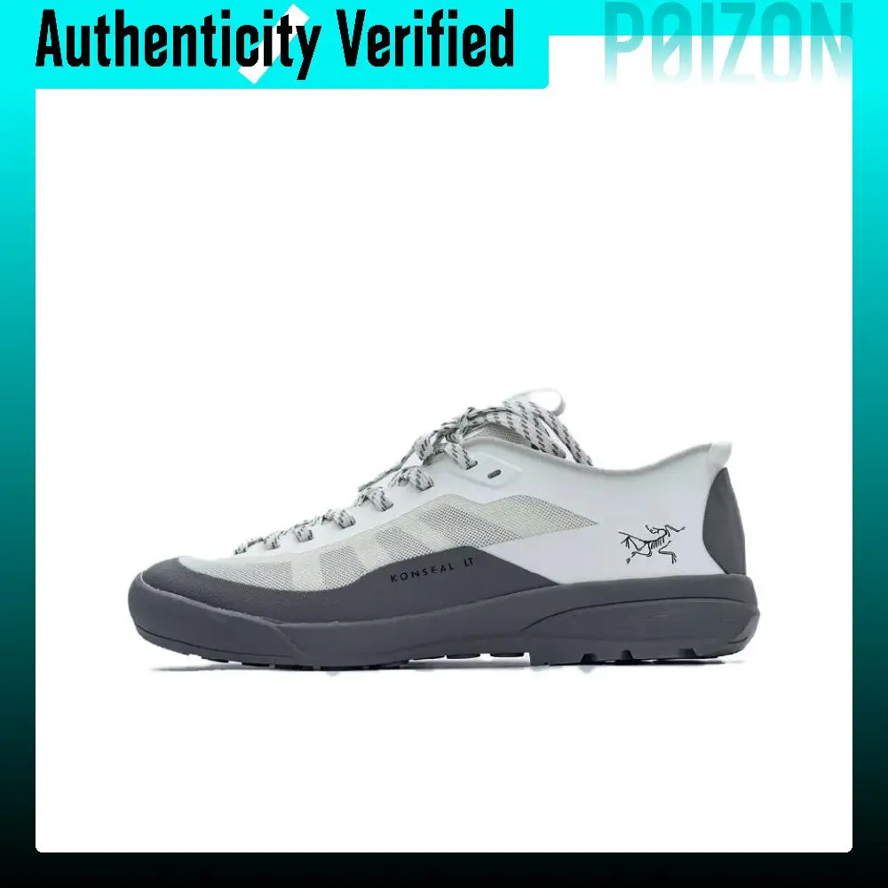 Arc'teryx KONSEAL LT Slip Resistant, Abrasion Resistant, Breathable Low top Mountaineering Shoes Men's White Gray L08094000