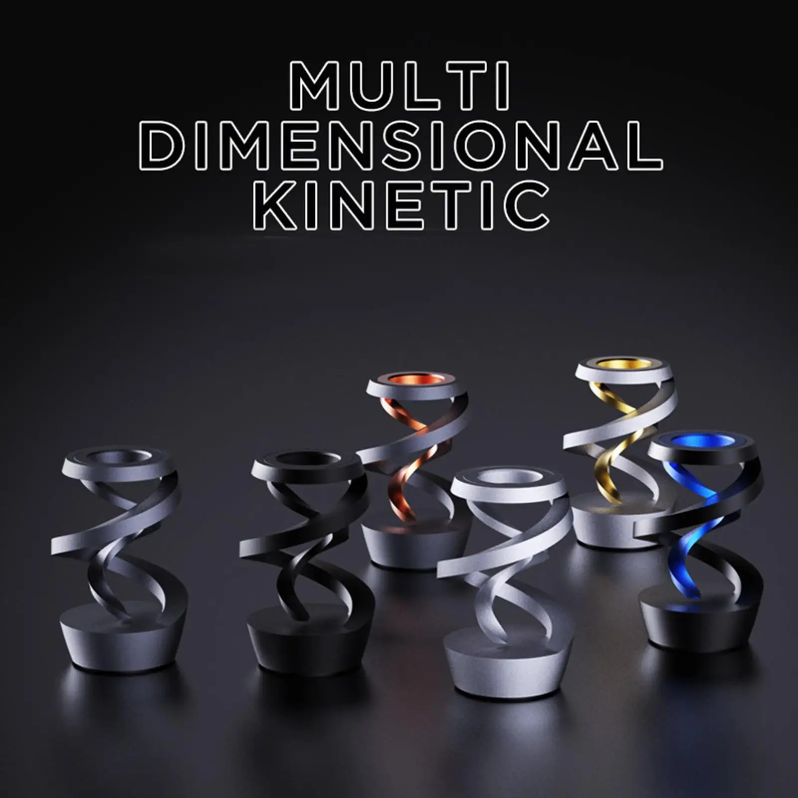 Kinetic Desk Toy Fidget Toy Novelty Decoration Relaxing Toy Desktop Suspended Gyroscope Ornament for Workplace Dorm Apartment