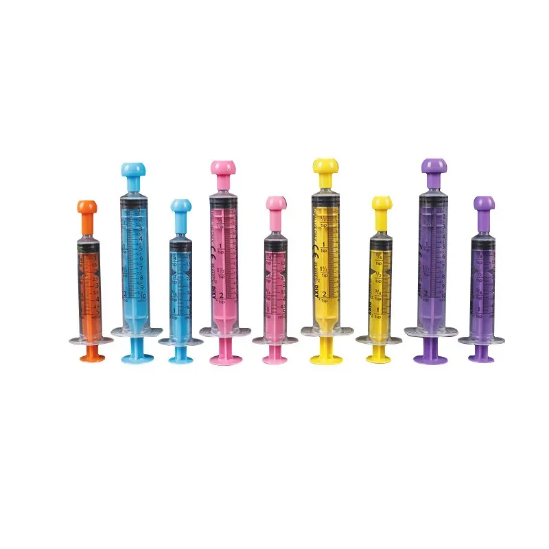 5-10 ml Oral Syringe, Pet and Party Supplies, Caps Included, Great for Oral Medicine and Home Care, Feeder Feeding Syringe, 1pcs