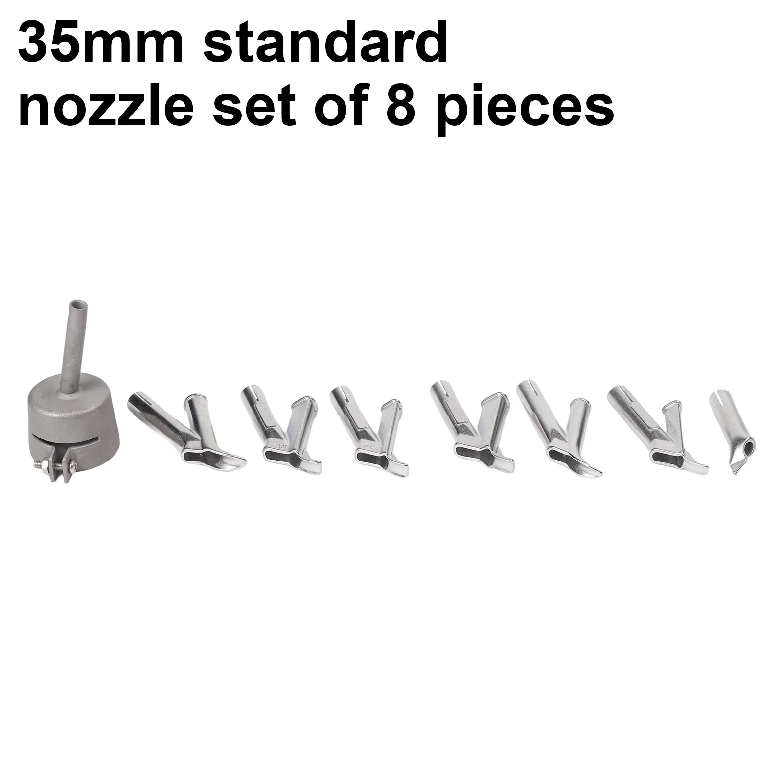 For 1500-2000W Hot Air Device 8PCS Welding Nozzles Hot Air Nozzle Plastic Welding Projects Compatibility With Hot Air Devices