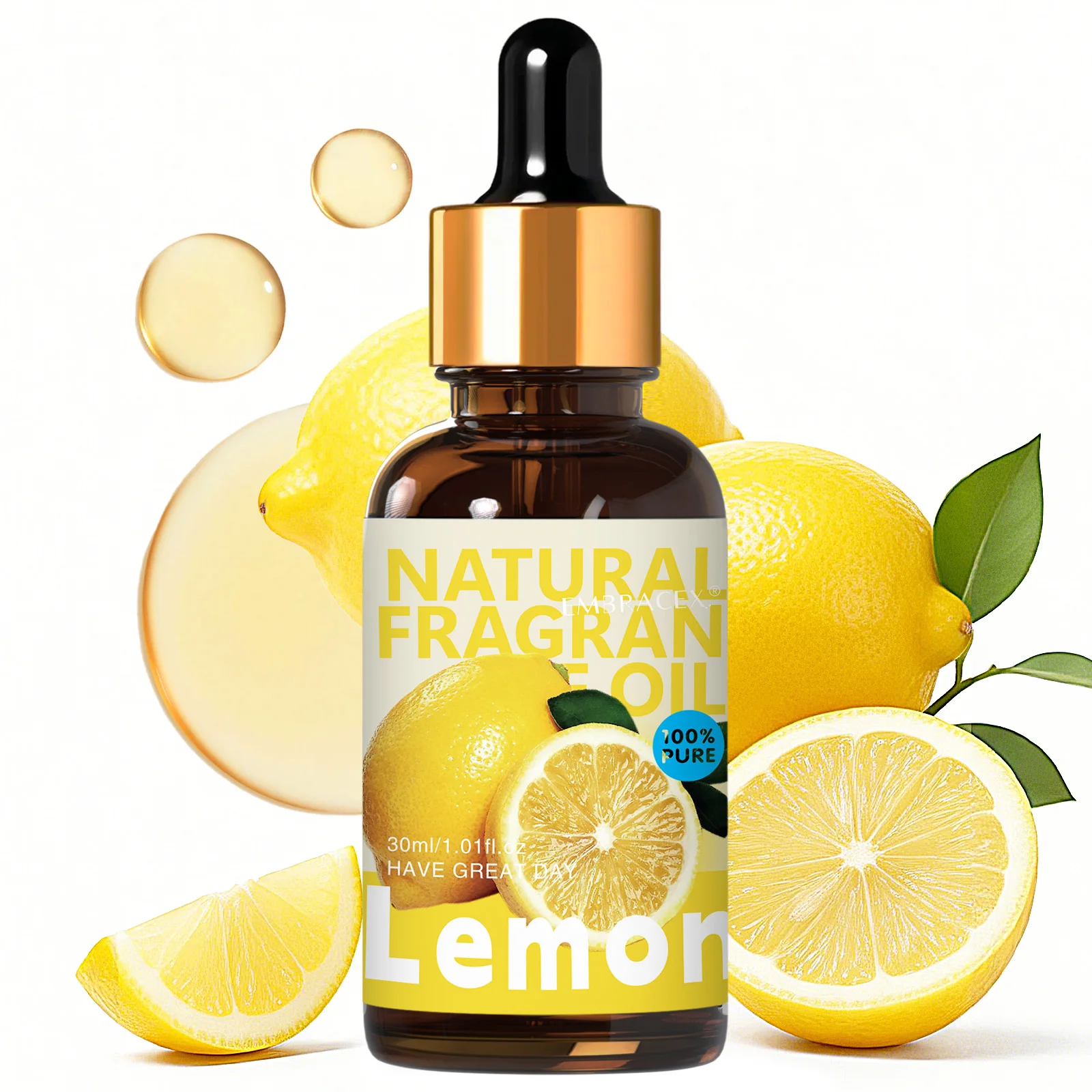 30 ml ätherisches Zitronenöl, Auto-Lufterfrischer, DIY-Projekte, Kerzenherstellung, Fruchtduftöl, langanhaltender Duft, Geschenk für Freunde