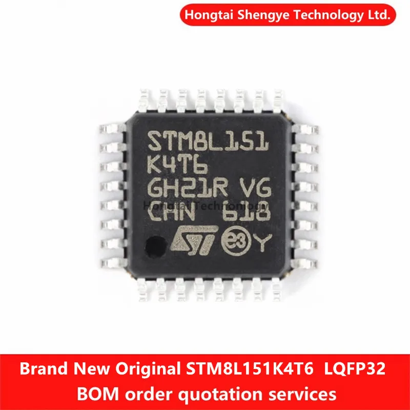 New Original STM8L151K4T6 STM8L151 LQFP32 Package Microcontroller MCU Microcontroller Chip IC