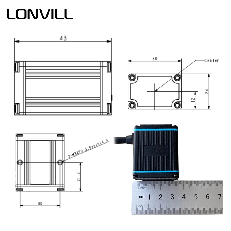 LONVILL Long Range Barcode Scanner Barcode Reader For Sale,1d 2d Barcode Scanner With RS232 USB TTL
