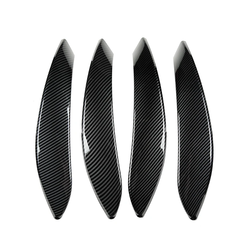 4Pcs Interior Door Handle Cover Trim Carbon Fiber Look For BMW 3 Series F30 F31 2012-2019 3GT F34 2013-2019 F33 F36 2014-2019