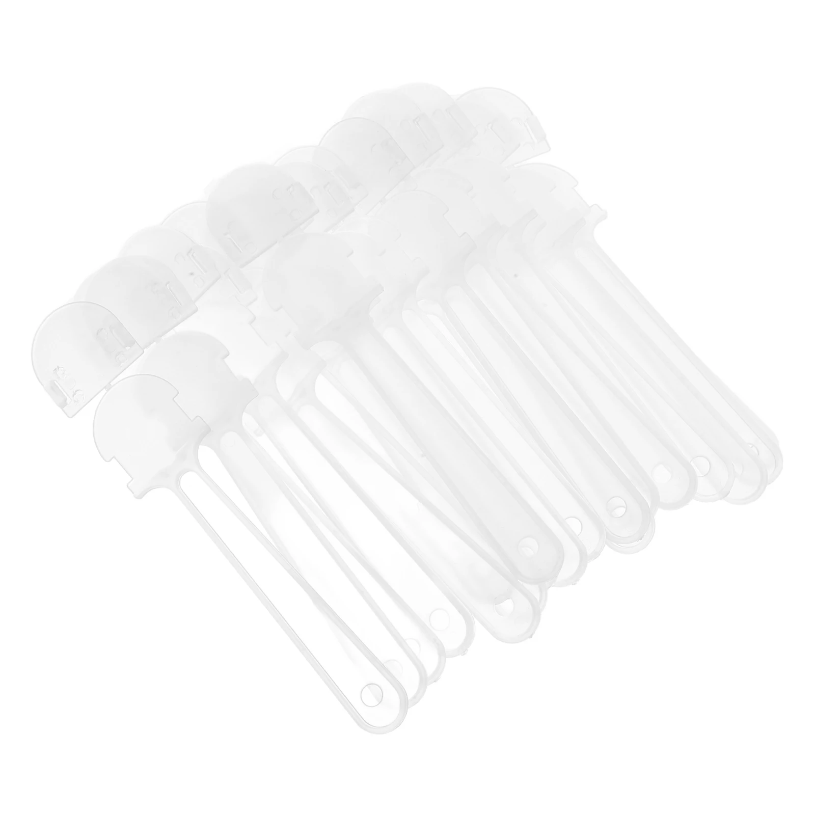 

20pcs Fan Handles DIY Hand Fan Making Accessories Plastic Mini Replacement Sticks Chinese Style Handheld Craft Projects