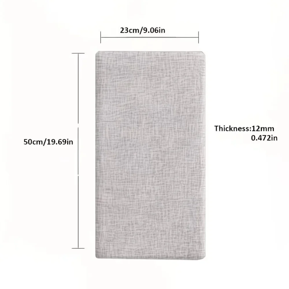 1PC 23x50cm Self-Adhesive Wall Covering Panel Thick Soft Padding for TV Background High-contact Areas Removable Home Decor