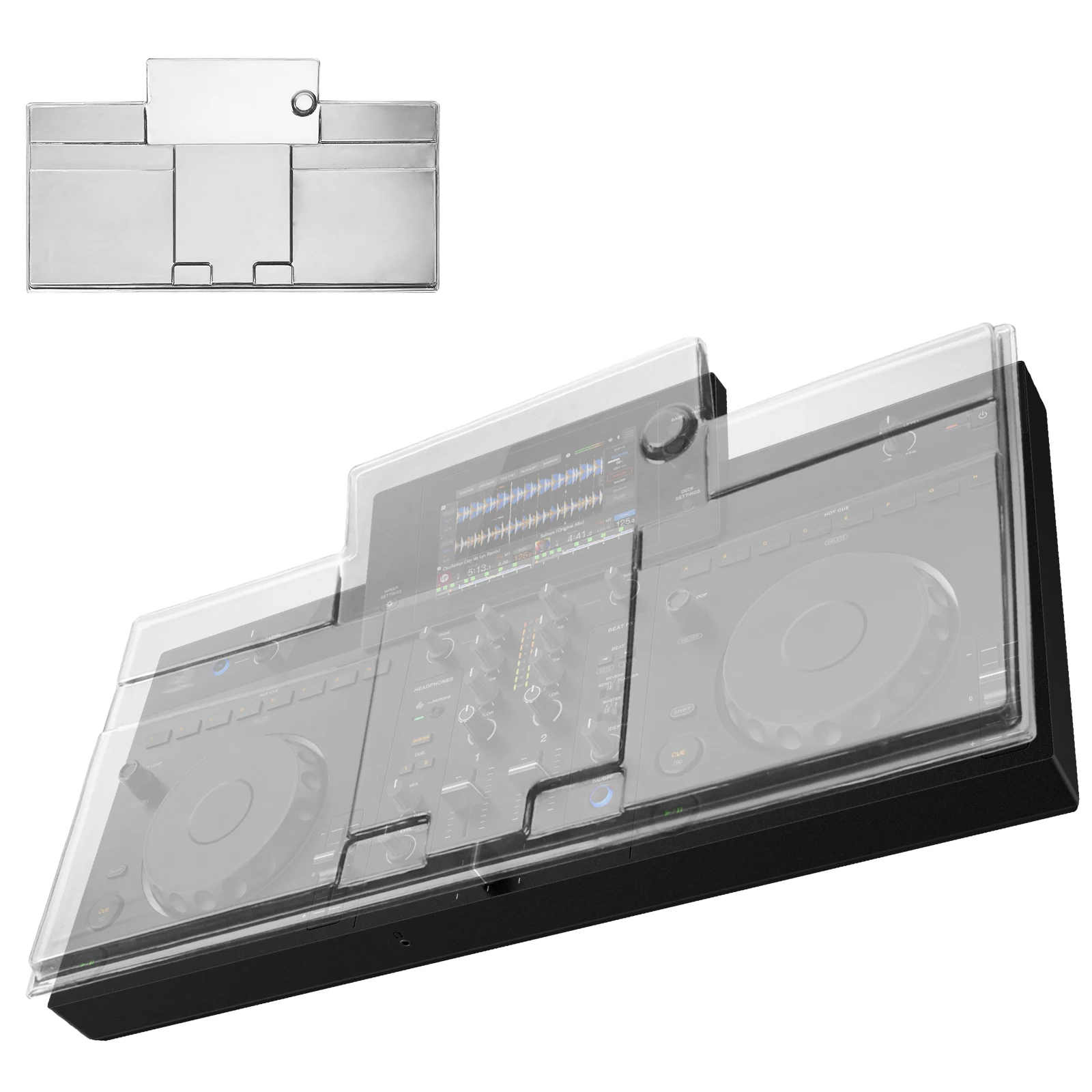Transparent Dust Cover Compatible with AlphaTheta XDJ-AN, Clear Polycarbonate PC Protective Hard Cover, Dustproof Scratch-Resist