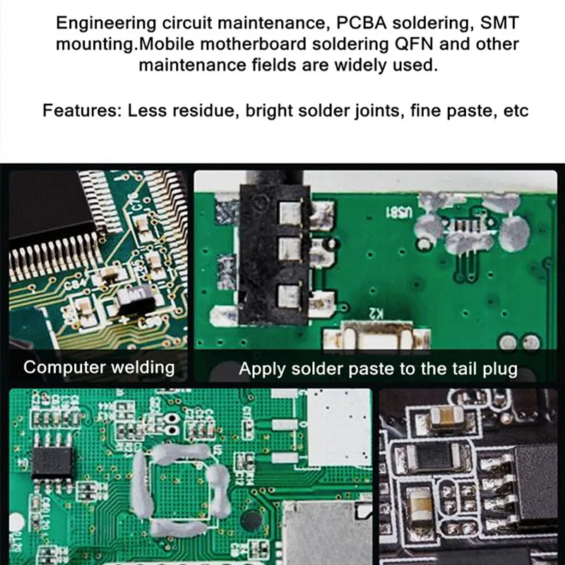 YCS 138 150 183 199 215 50g Pasta lutownicza do płyty głównej telefonu komórkowego PCBA BGA IC CPU PCB Spawanie Konserwacja Sadzenie Olej cyny