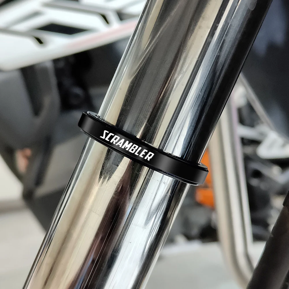 For DUCATI Scrambler 800 400 Motorcycle Adjustment Shock Absorber Auxiliary Rubber Ring CNC Accessories Fit 30MM-52MM