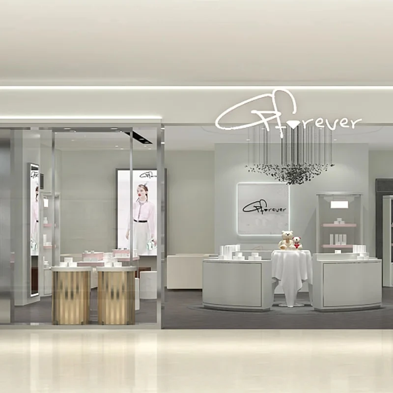custom.Light Luxury Modern Customizable Jewelry & Watch Display Cabinet Freestanding Shop Design Combination Container
