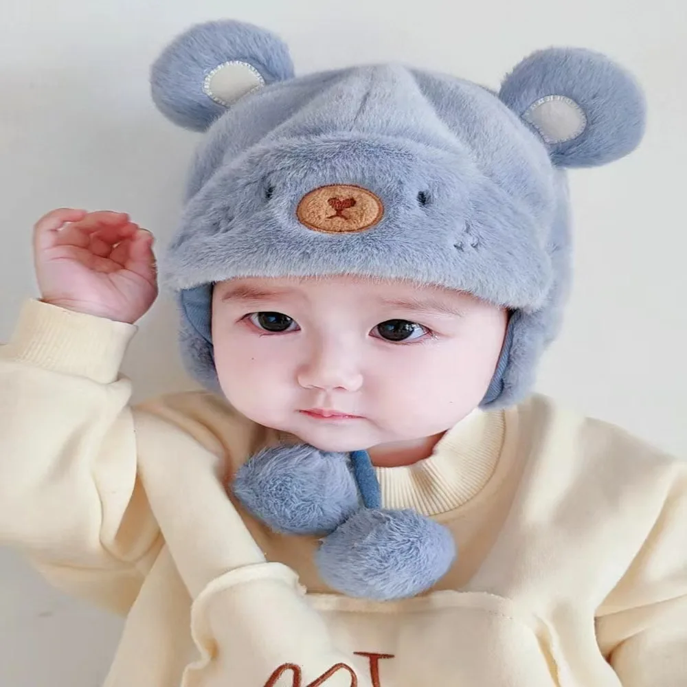 Cappello caldo in peluche morbido per bambini in pelliccia Protezione dal freddo e caldo Berretto scaldacollo antivento Traspirante Morbido e delicato sulla pelle