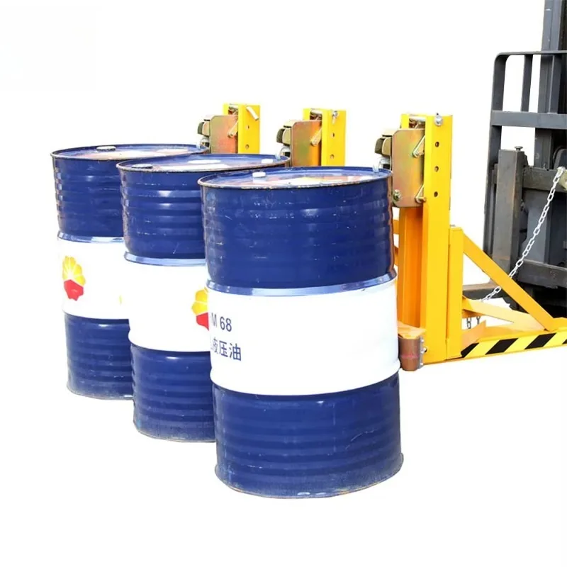 Two Drum Lifting Clamp for Forklift Attachment Iron Or Plastic Drums Compatible with Handlers