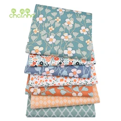 Chainho,Floral Series Printed Twill Cotton Fabric,Patchwork Clothes,DIY Sewing Quilting Home Textiles Material For Baby&Children