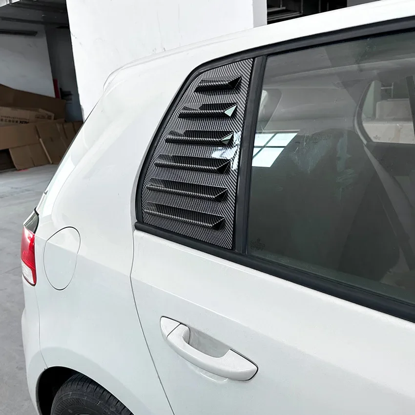 

GEFENSI накладка на заднее стекло автомобиля для Volkswagen Golf 6 MK6 2008 2009 2010 2011 2012, оконная жалюзи, боковая вентиляционная накладка