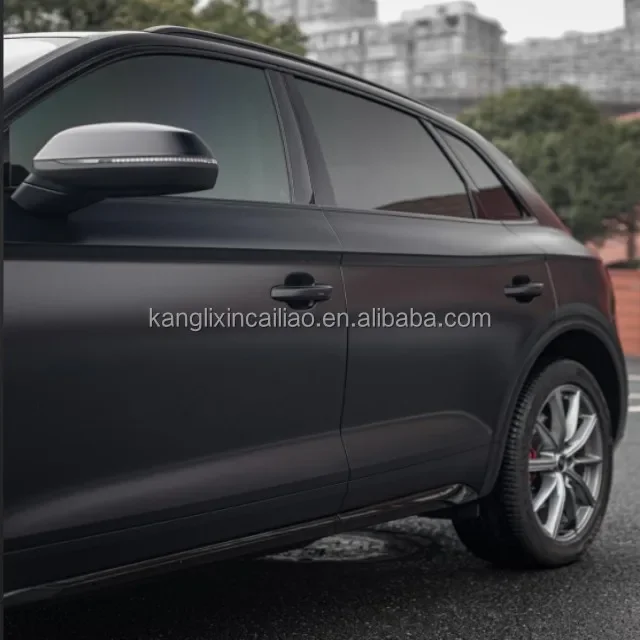 2025 precio de fábrica de alta calidad 1,52*15 venta caliente PPF negro revestimiento para coche película mate satinada negra para coche