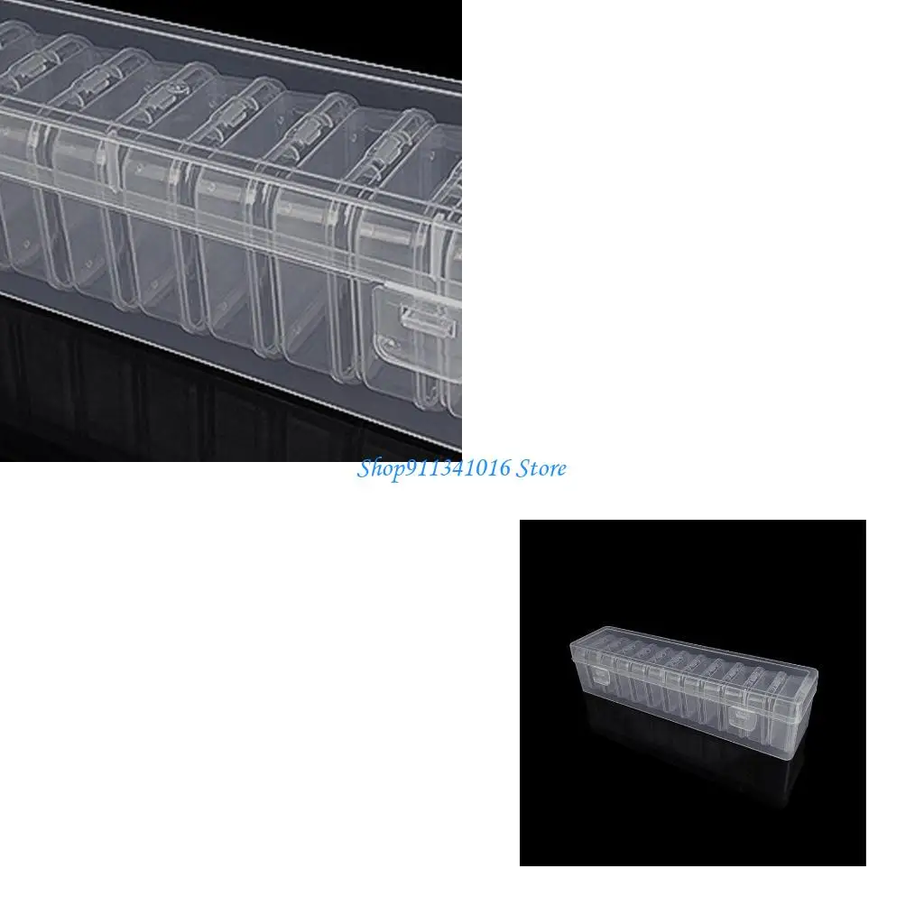 

Modular Stackable Plastic Storage Container 12 Customizable Sections Clear Cover For Craft Supplies