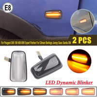 2x For Peugeot 306 106 406 806 LED Dynamic Turn Signal Side Marker Light For Expert Partner Citroen Berlingo Jumpy Saxo Xantia