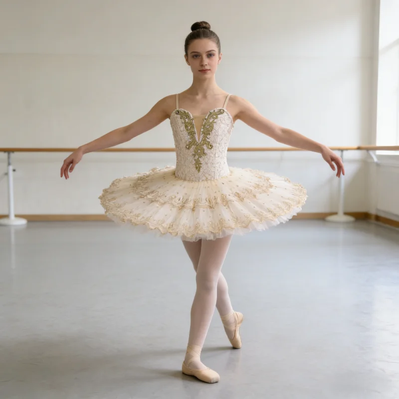 

BT26011074 High Quality Custom Size 7 Layers Kids Girls Women Adult Performance Wear White Bird Ballet Tutu Costumes