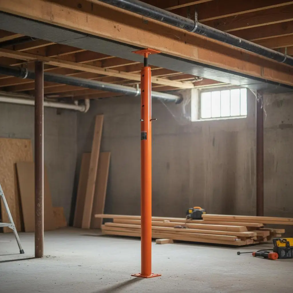 

Регулируемая стальная опорная колонна высотой 56-100 дюймов для подвала, ползающего пространства, гаража, грузоподъемность 18000 фунтов, телескопическая опорная колонна для пола.