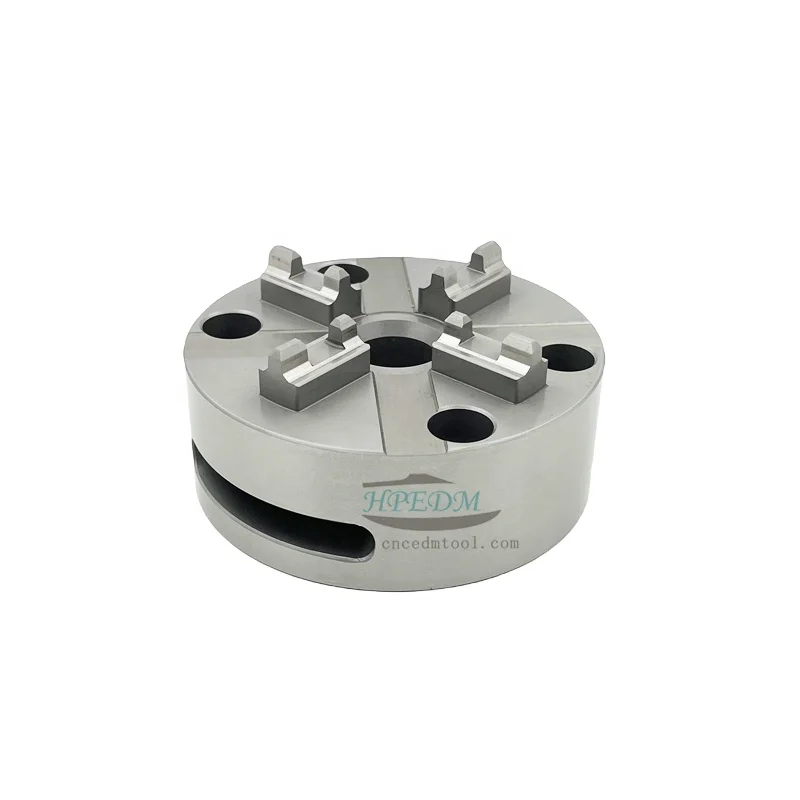 HE-C06422 HPEDM CNC Machining Stainless Steel D100mm Manual Lathe Chuck for Mold Making