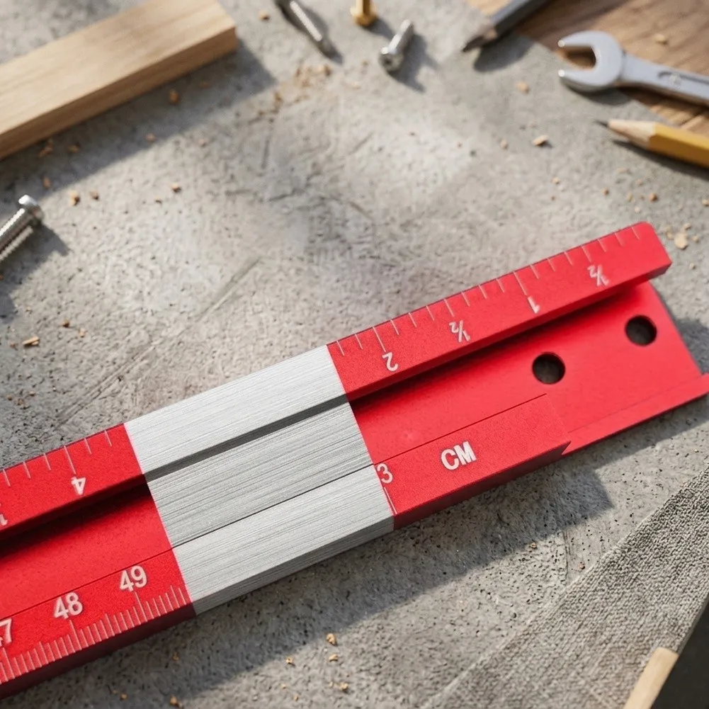 Adjustable Router Jig Square Frame For Woodworking Grooving And Milling Guide 4 To 23.6 Inch Range Red Tool For Cutting Boards