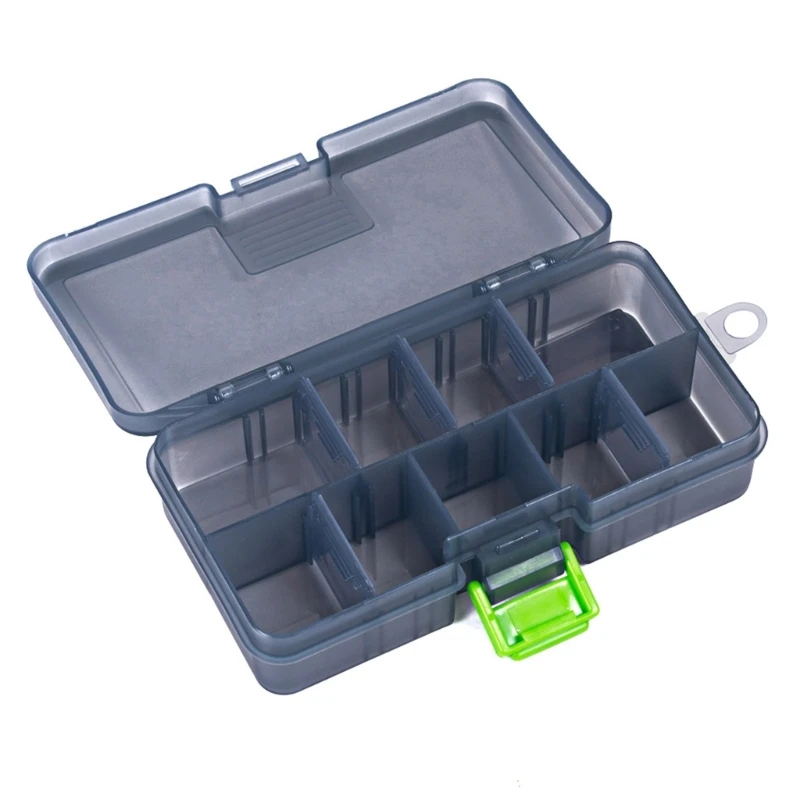 Tackles Organizers Protective Fishing Lure Storage Box with Adjustable Dividers