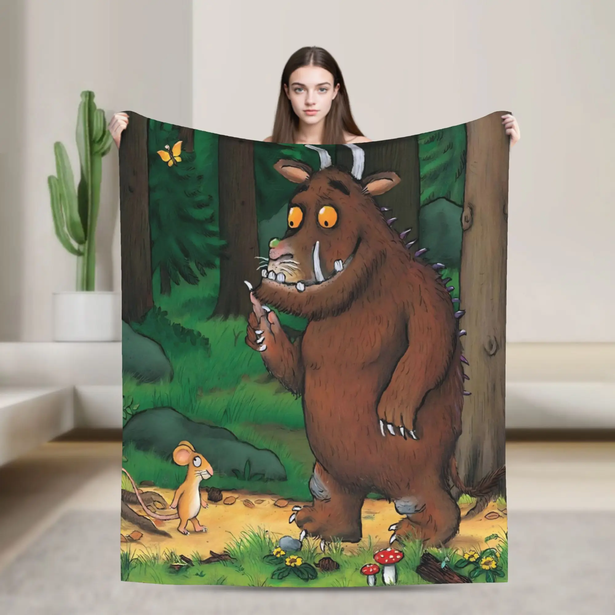 The GruffaloS Blanket Lightweight Thin Flannel Healing Present  Throw Blankets Rug Piece
