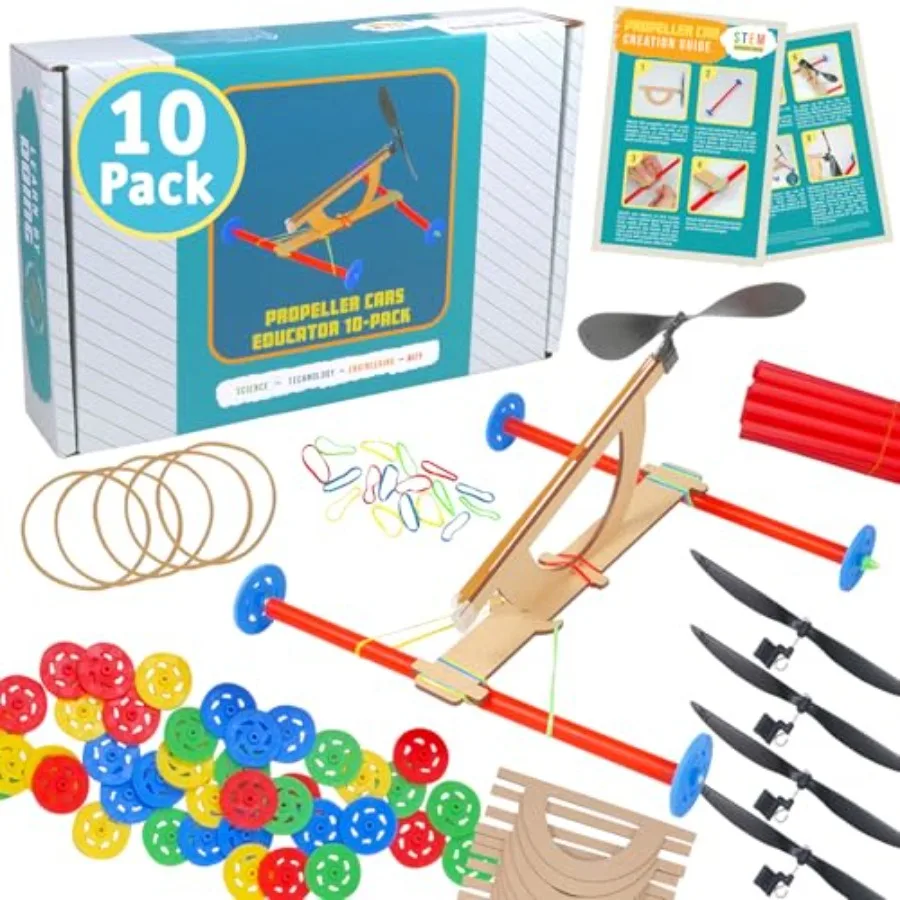 

Набор для сборки пропеллерных машинок 0- Build 0: Полный комплект для STEM-проектов по инженерии для классов, возраст 8+