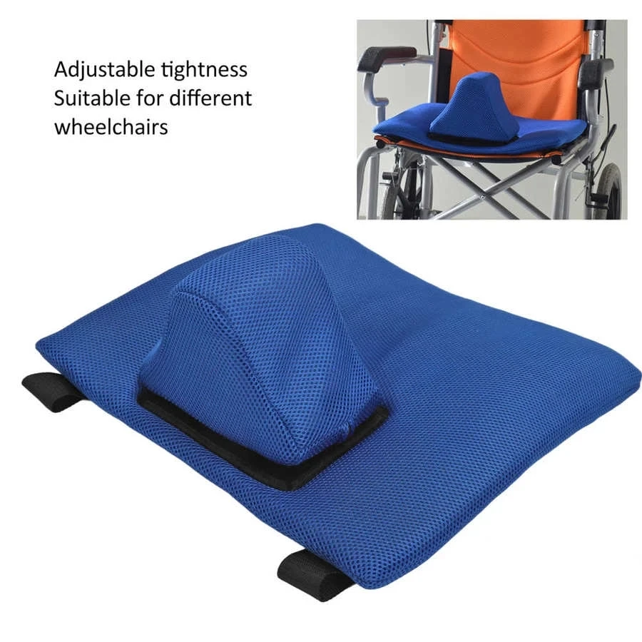 Detachable Washable Wheelchair Pad Breathable Mesh Sponge Anti-bedsore Anti-fall Wheelchair Pad Seat Pad Limiter