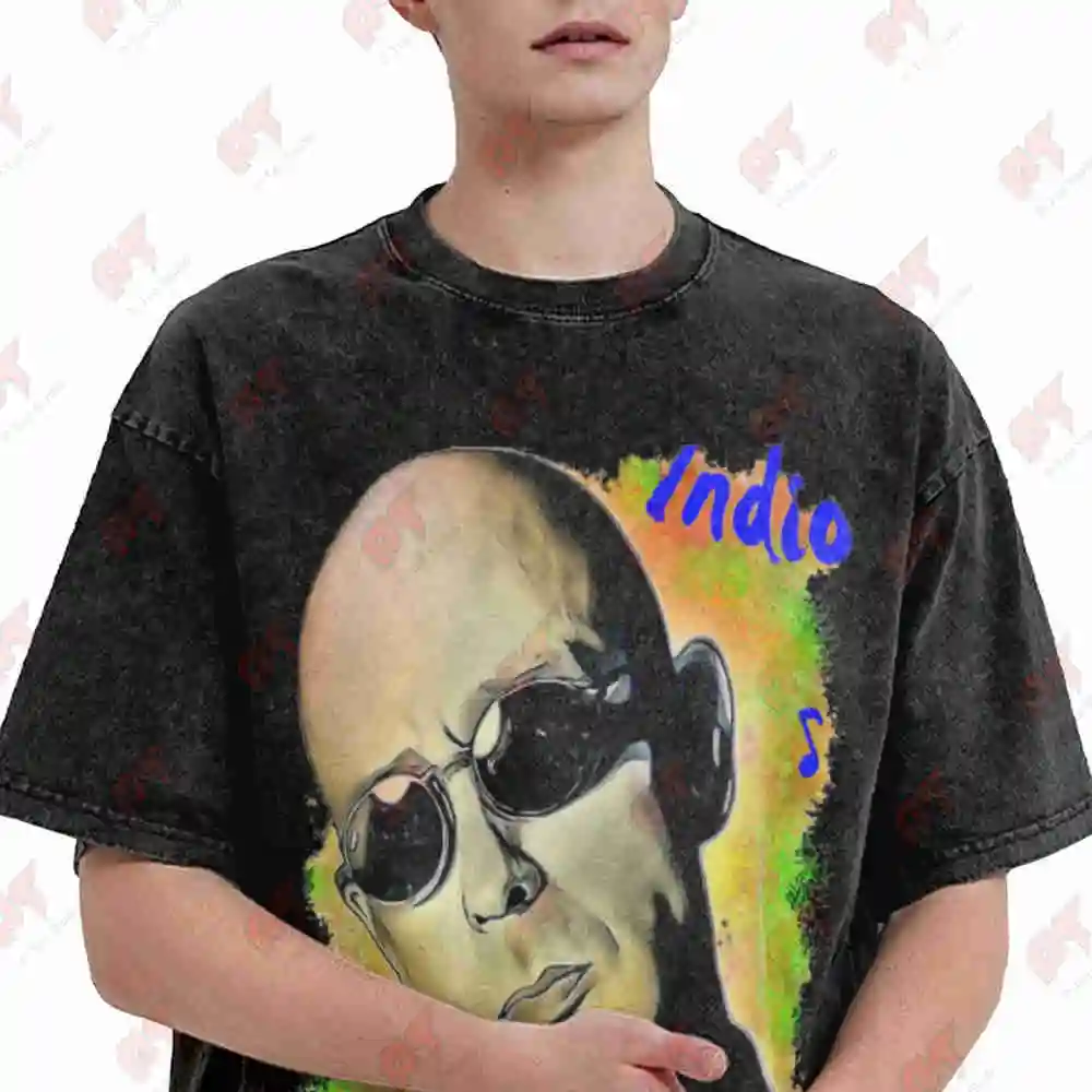 Indio Solari Vintage Washed Tee Pure Cotton T-Shirt