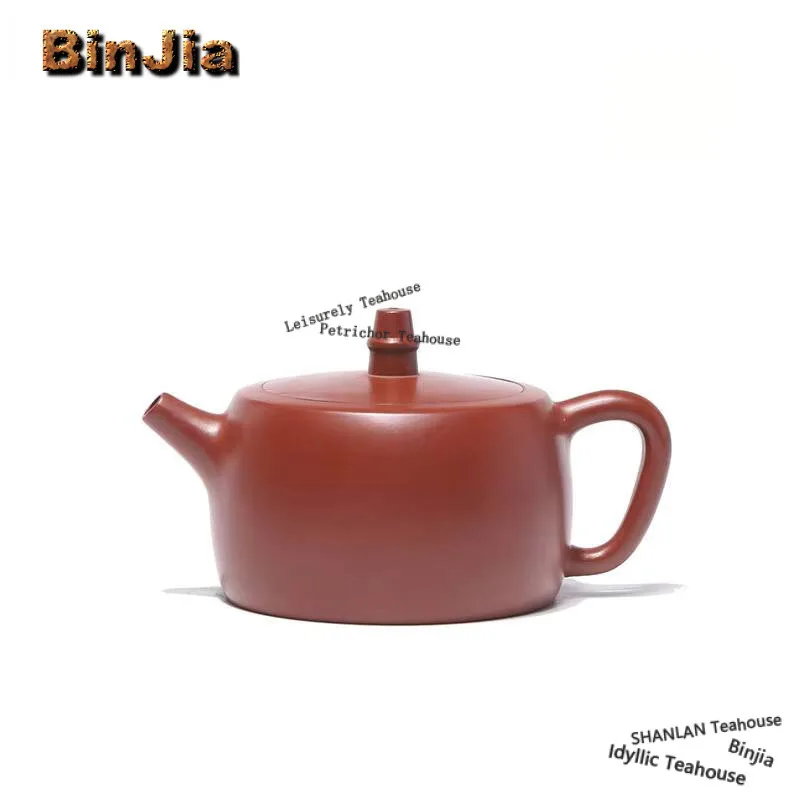 

180 мл высококачественные чайники из фиолетовой глины Исин, горшок ручной работы, чайник из сырой руды, грязевой чайник Чжу, чайный сервиз Цзыша, коллекция посуды для напитков