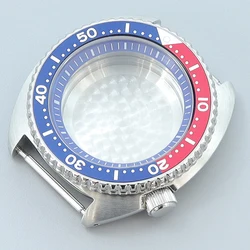 45mm Men 009 Watche Case Sapphire Glass Mod Parts For Tuna Turtle Seiko NH35 NH36 NH38 Movement 28.5mm Dial blue chapter Ring