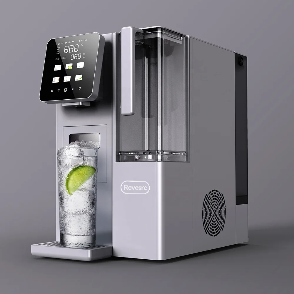 New Home Electric Water Filter Dispenser UV RO Reverse Osmosis Instant Hot Cold Water Dispenser Hotel Suitable Ice Maker Machine