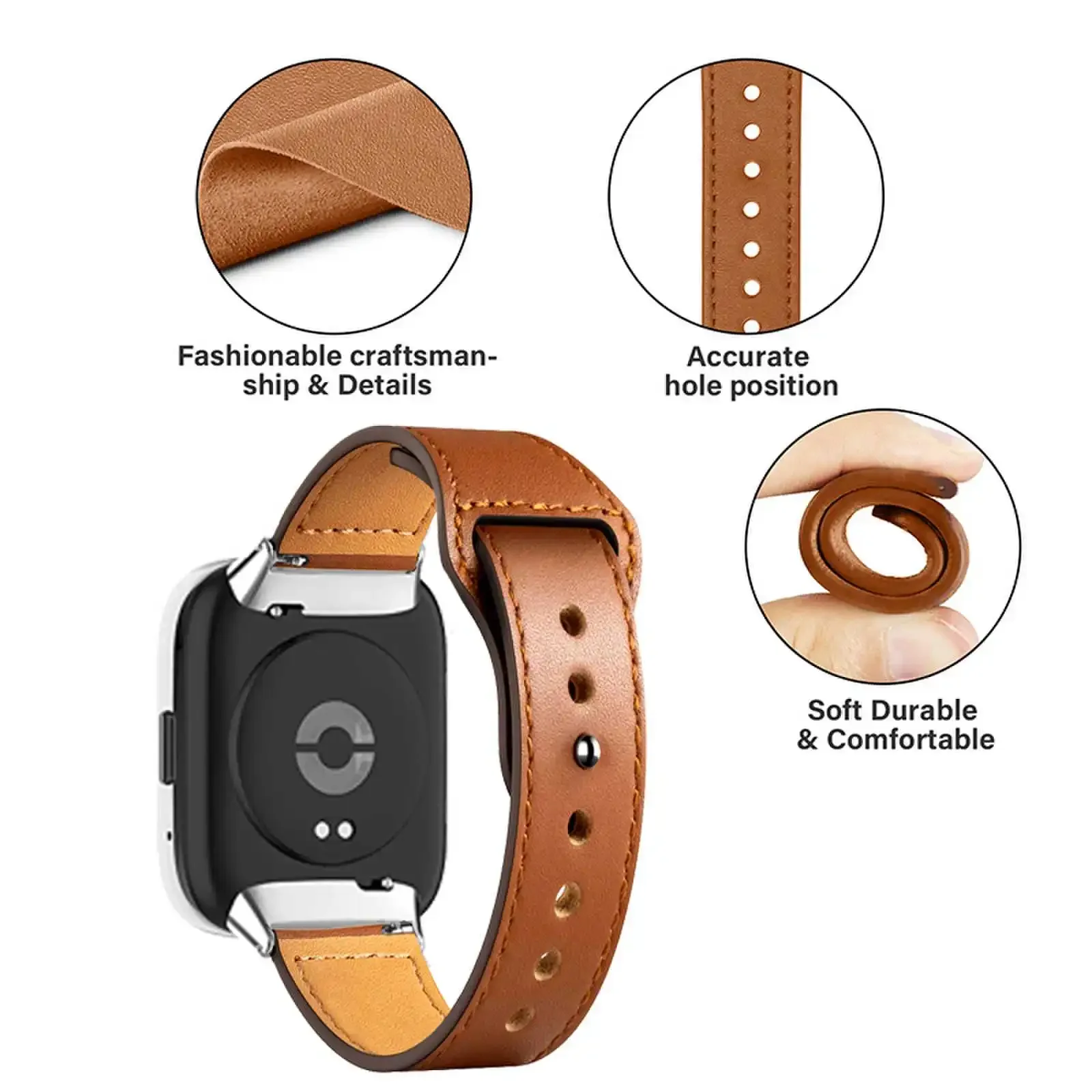 Bracelet en cuir pour montre intelligente active Redmi Watch 3, bracelet de remplacement, bracelet pour Xiaomi Redmi Watch Lite, 2 Lite, bracelet Correa