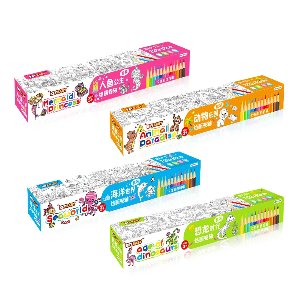 لفة رسم لاصقة للأطفال ، لوحة ذاتية الصنع ، ورق ملئ بالألوان ، لفافة جرافيتي ، تلوين ، ألعاب تعليمية للأطفال ، هدية للأطفال #3