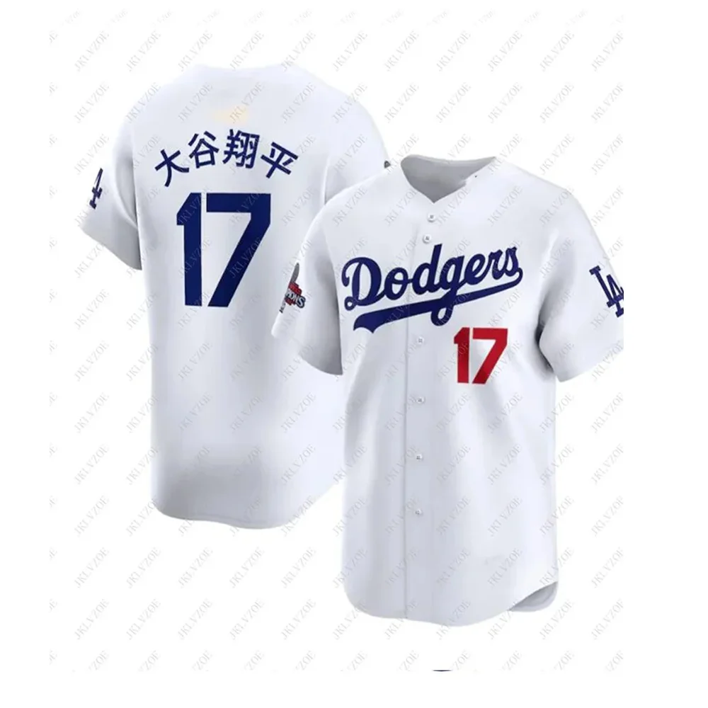 American Baseball Jersey Kids Men Home Clothes Tee Boys Dodgers Top Team Player Children T Shirt Los Angeles World Series 5 2024