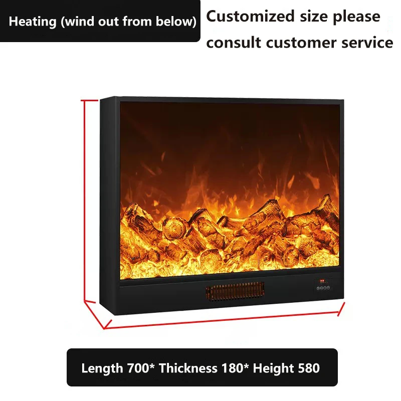 Perapian rumah tangga inti elektronik simulasi api tertanam dekorasi gaya Eropa ruang tamu dibuat sesuai pesanan kayu bakar